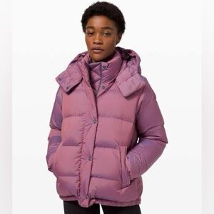Lululemon sz 14 wunderpuff jacket heathered plumful